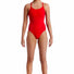 Funkita Ladies Still Red Diamond Back One Piece Swimsuit - Red