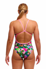 Funkita Ladies Sub Lime Single Strap One Piece Swimsuit - Multi | Allens Of Kingsbury