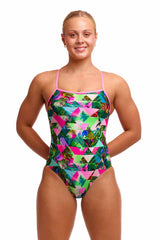 Funkita Ladies Sub Lime Single Strap One Piece Swimsuit - Multi | Allens Of Kingsbury