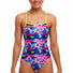 Funkita Ladies Wet Wave Single Strap One Piece Swimsuit - Multi