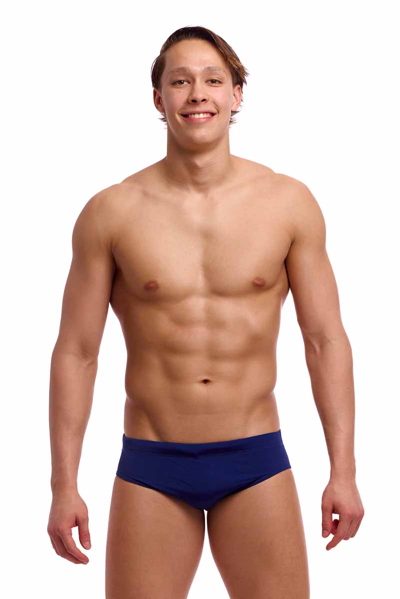 Funky Trunks Mens Still Ocean Classic Brief - Navy | Allens Of Kingsbury