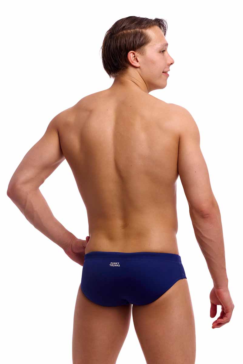 Funky Trunks Mens Still Ocean Classic Brief - Navy | Allens Of Kingsbury