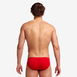 Funky Trunks Mens Still Red Classic Brief - Red | Allens Of Kingsbury