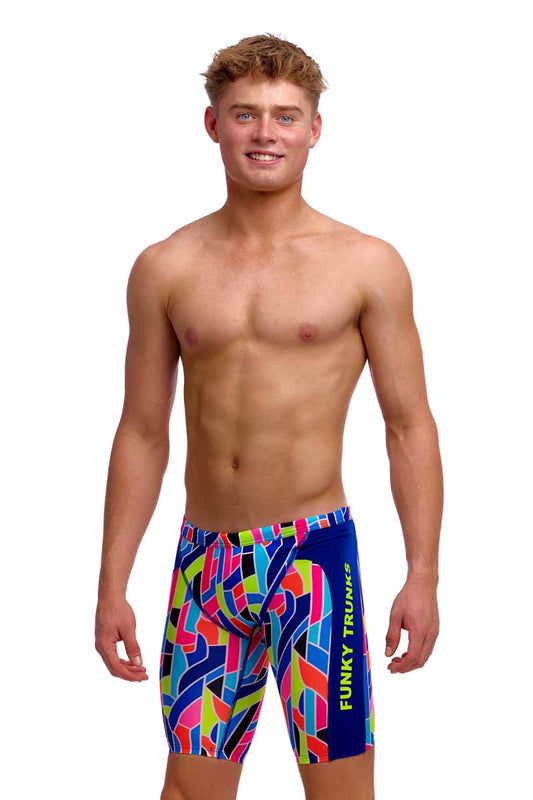 Funky Trunks Boys Fault Lines Training Jammers - Multi | Allens Of Kingsbury 800