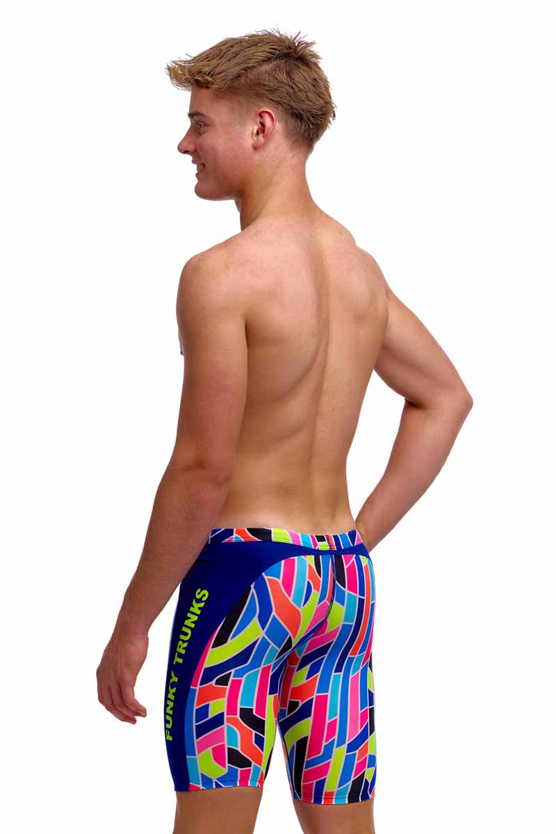 Funky Trunks Boys Fault Lines Training Jammers - Multi | Allens Of Kingsbury