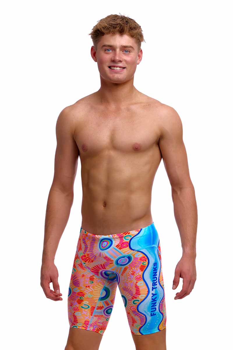Funky Trunks Boys Kulin Colour Fast Training Jammers - Multi | Allens Of Kingsbury