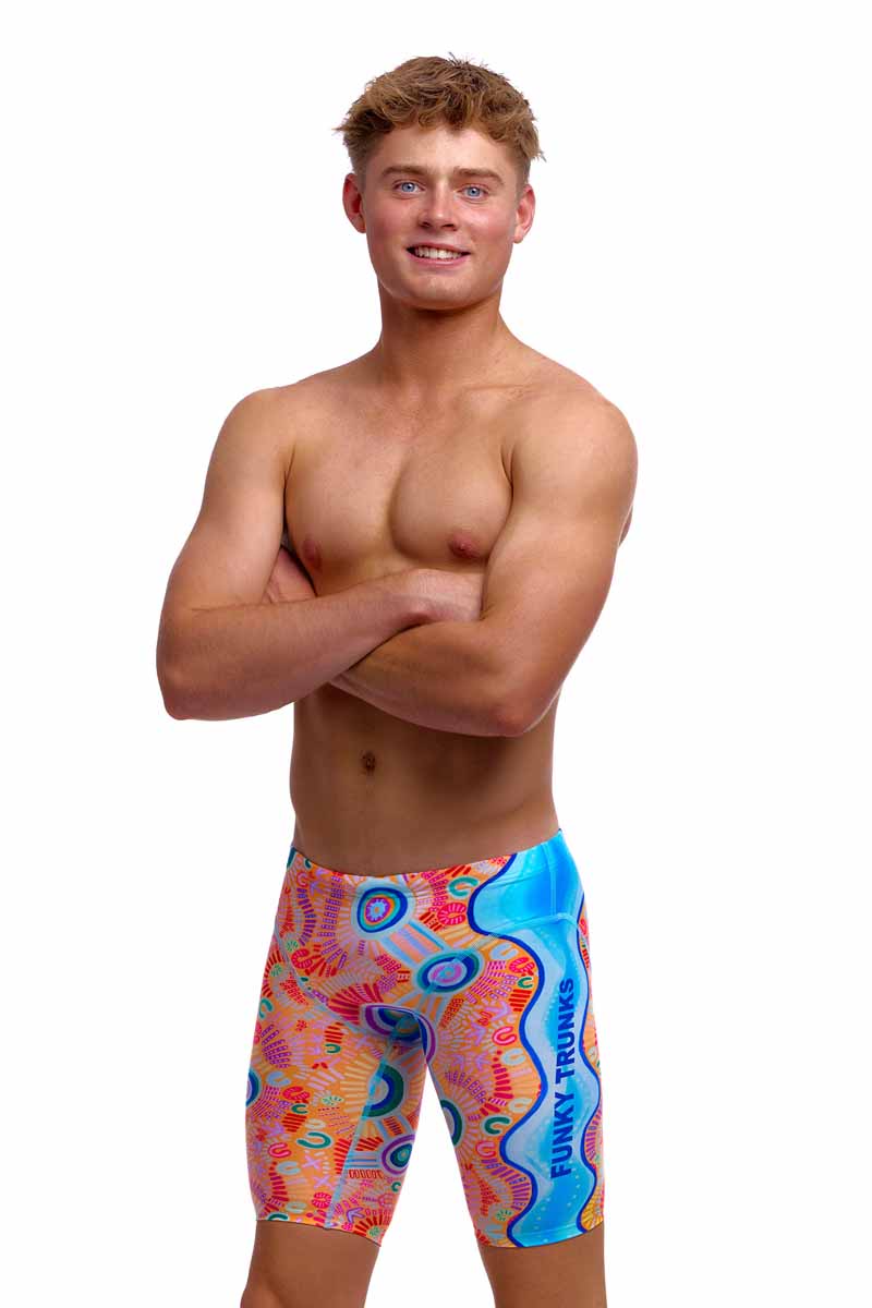 Funky Trunks Boys Kulin Colour Fast Training Jammers - Multi | Allens Of Kingsbury