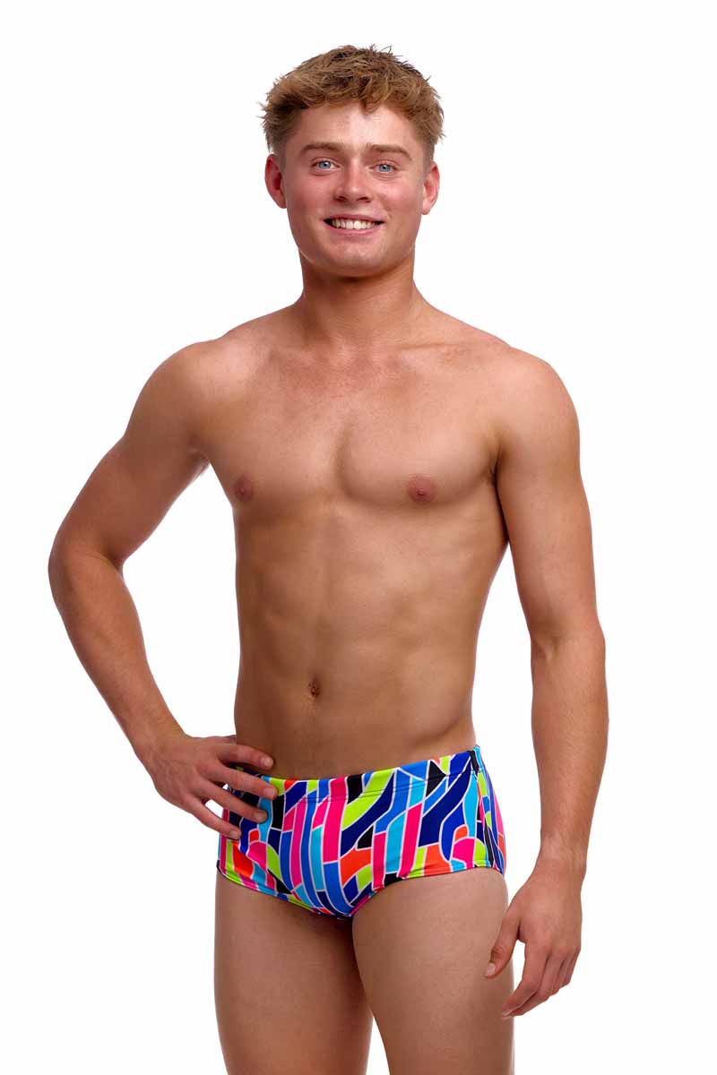 Funky Trunks Boys Fault Lines Sidewinder Trunks - Multi | Allens Of Kingsbury