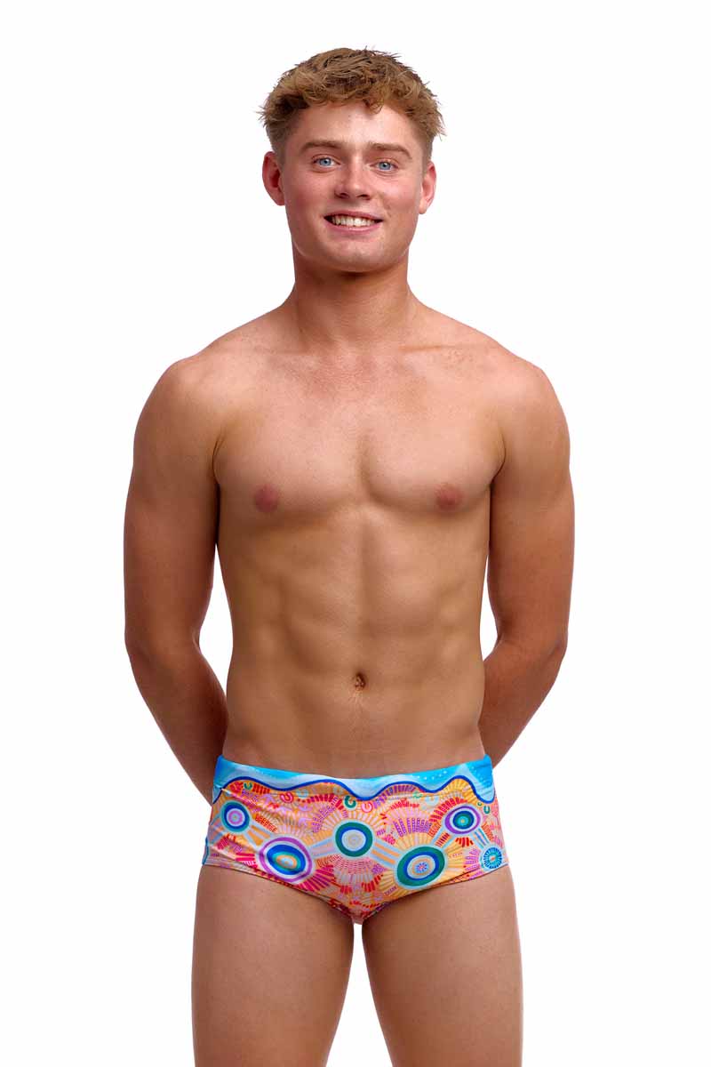 Funky Trunks Boys Kulin Colour Sidewinder Trunks - Multi | Allens Of Kingsbury