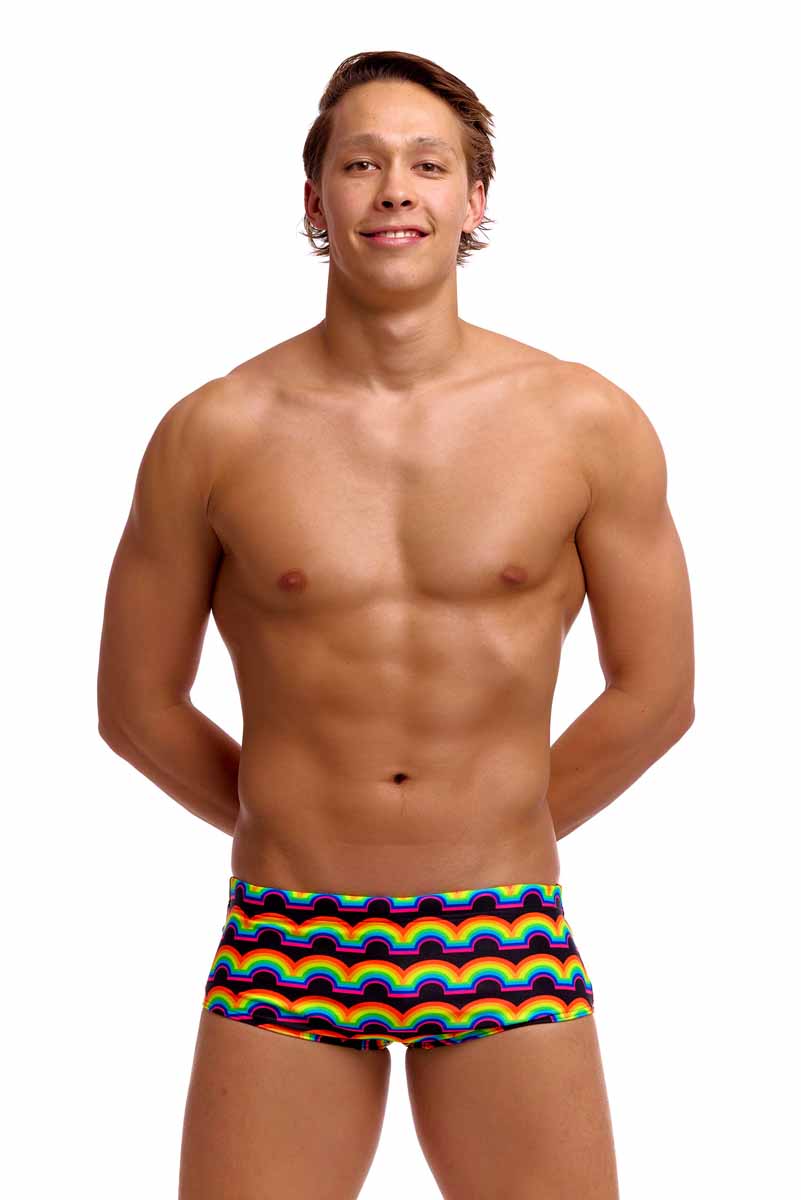 Funky Trunks Mens Rainbowie Sidewinder Trunk - Multi | Allens Of Kingsbury