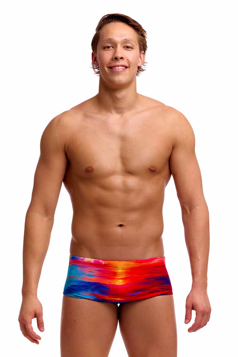 Funky Trunks Mens Sunset Delight Sidewinder Trunk - Multi | Allens Of Kingsbury
