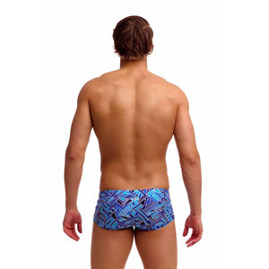 Funky Trunks Mens Blue Bits Classic Trunk - Blue | Allens Of Kingsbury