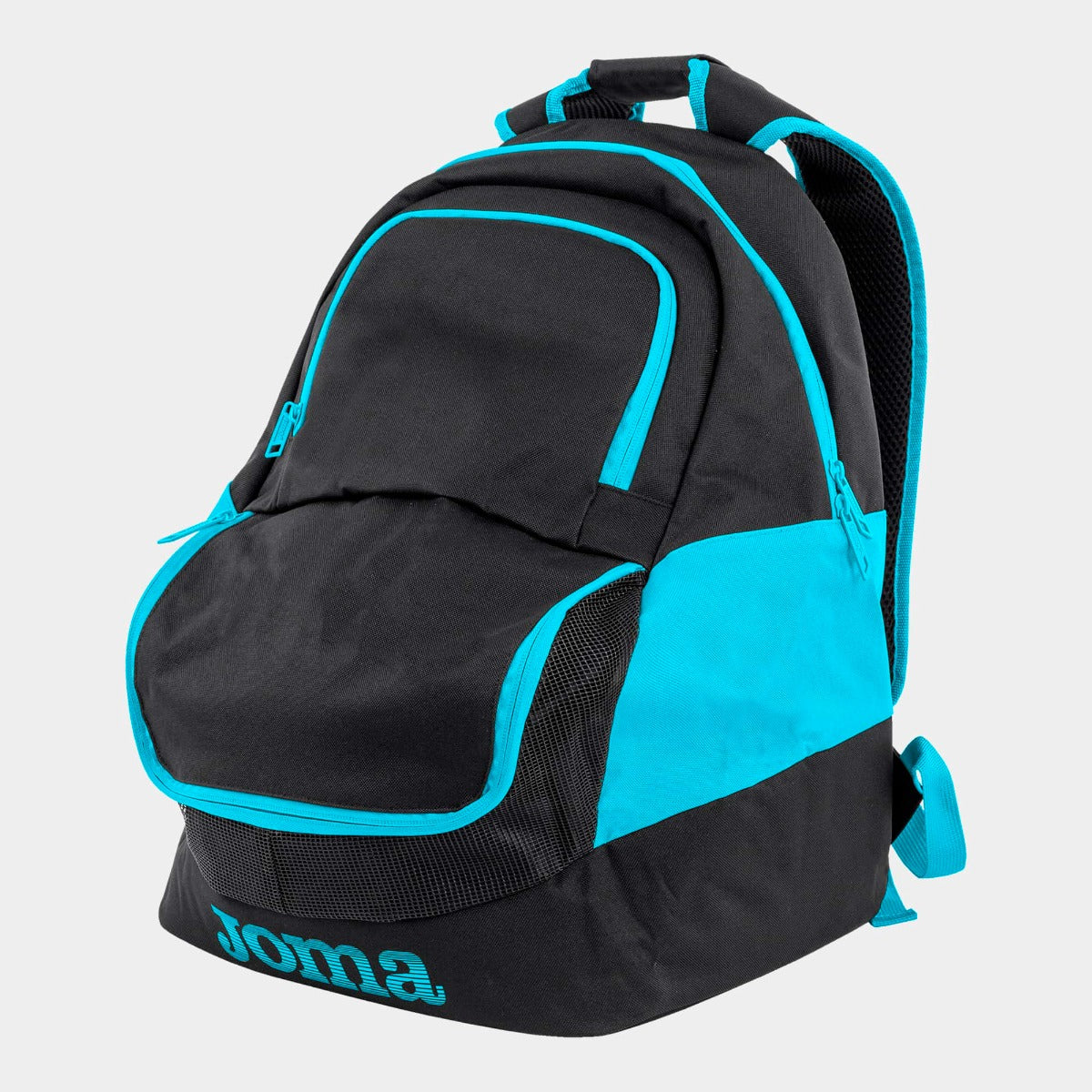 Joma Diamond II Backpack - Black/Fluo Turquoise | Allens Of Kingsbury