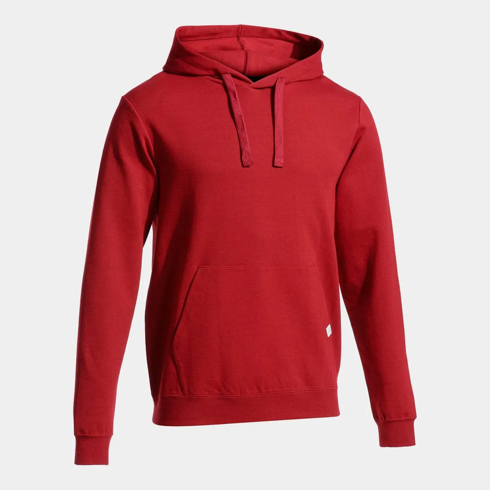 Red Joma men's Combi hooded sweatshirt with front pocket and adjustable drawstrings, casual jacket for comfortable wear.