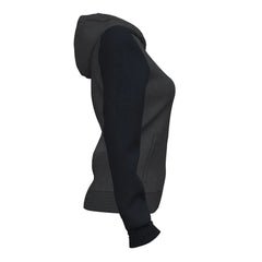 Joma Womens Academy IV Zip-Up Hoodie - Anthracite/Black | Allens Of Kingsbury