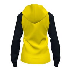 Joma Womens Academy IV Zip-Up Hoodie - Yellow/Black | Allens Of Kingsbury