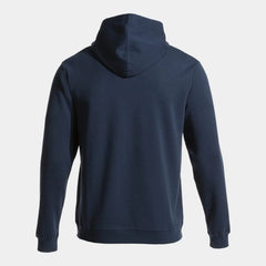 Joma boys' dark navy combi hooded sweatshirt, casual jacket with a hood, front pockets, and soft fabric.