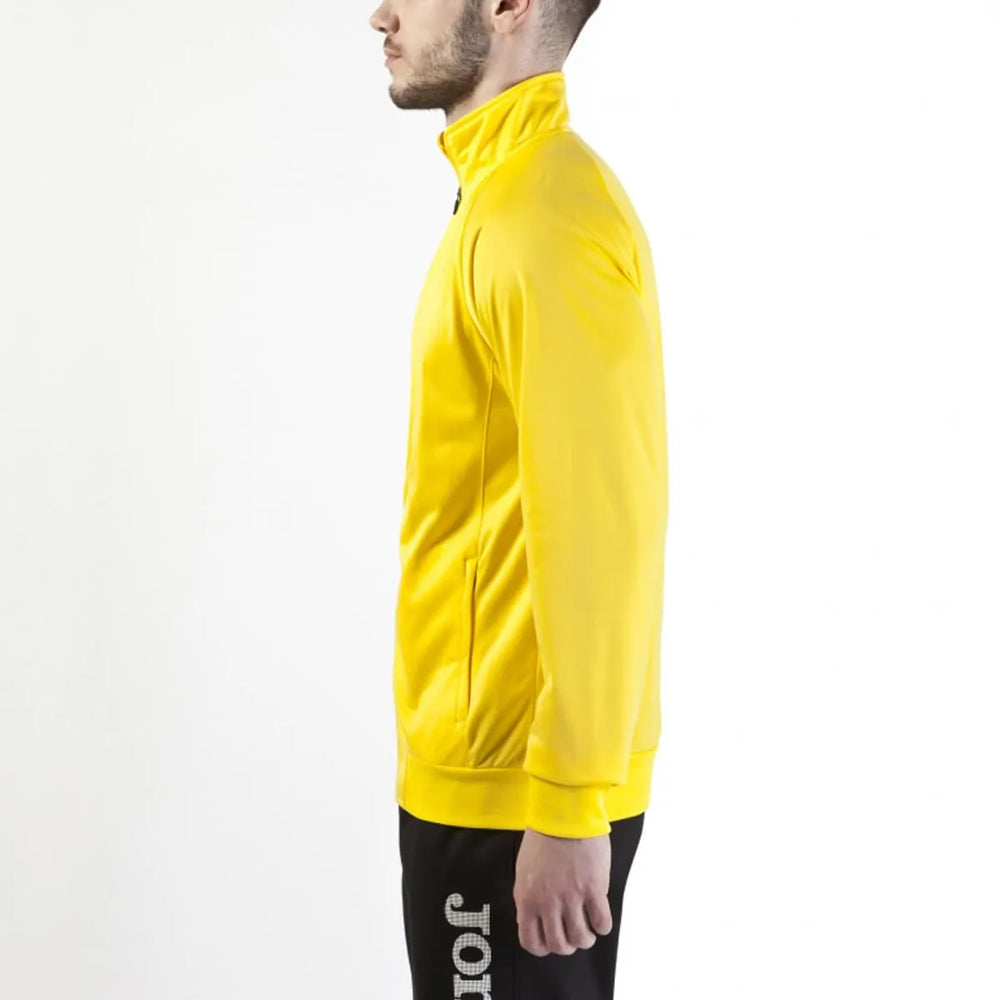 Yellow Joma Boys Gala Jacket, lightweight jacket with a sporty design, suitable for active kids and casual wear.