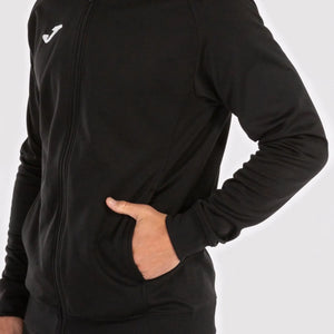Joma Boys Menfis Hoodie Jacket - Black | Allens Of Kingsbury