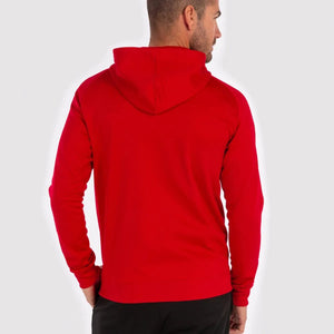 Joma Boys Menfis Hoodie Jacket - Red | Allens Of Kingsbury