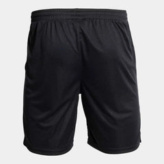 Black Joma Boys Open III Shorts, lightweight athletic shorts with a comfortable fit for sports and casual wear.