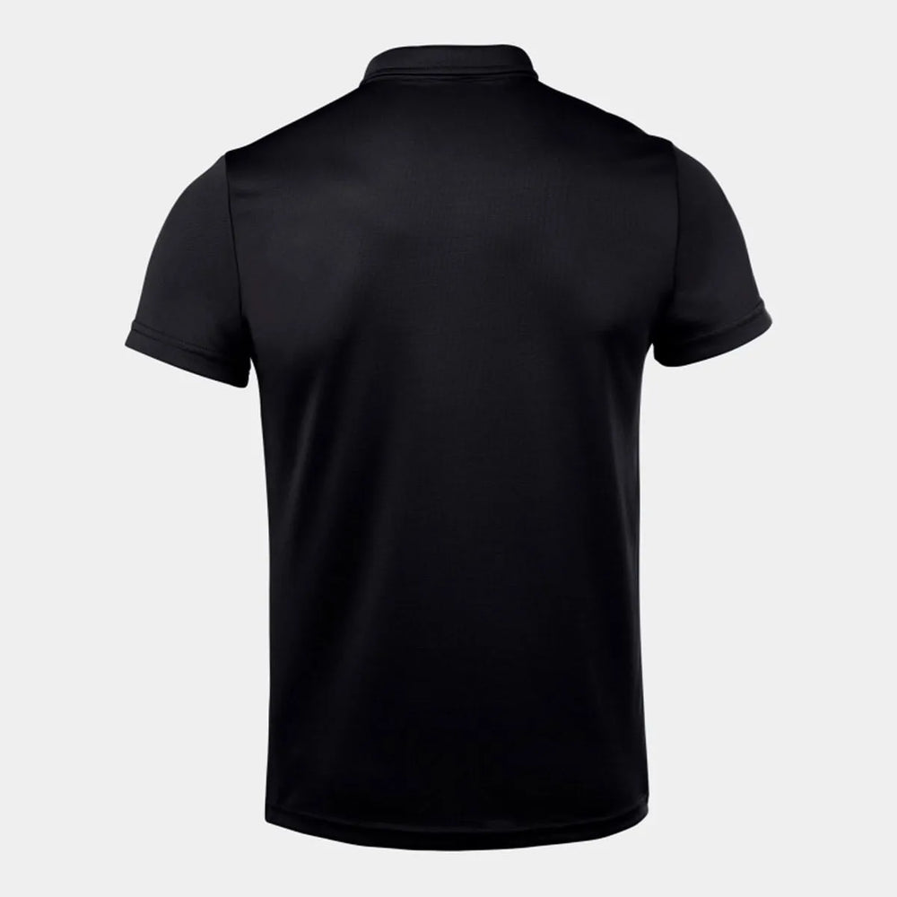 Black Joma men's Hobby polo shirt, casual T-shirt and polo style, with a classic collar and athletic fit.