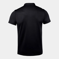 Black Joma men's Hobby polo shirt, casual T-shirt and polo style, with a classic collar and athletic fit.