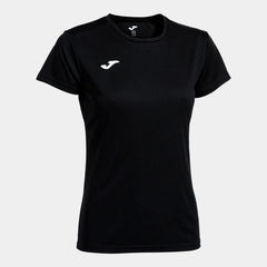 Black Joma women's Combi T-shirt, casual short-sleeve top with a comfortable fit and simple design, ideal for everyday wear.