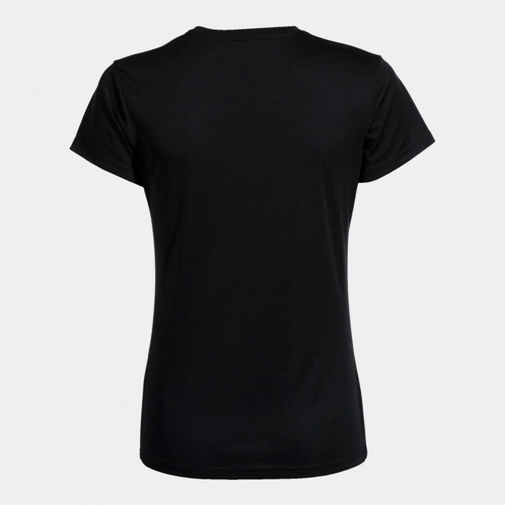 Black Joma women's Combi T-shirt, a comfortable casual top with a classic fit and soft fabric for everyday wear.