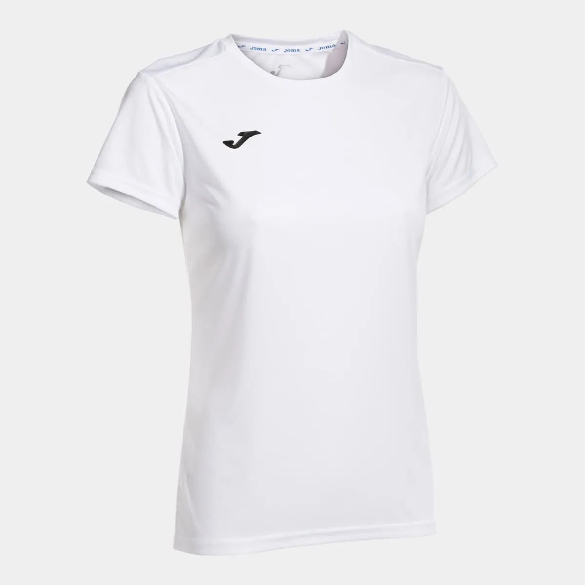 White Joma women's Combi T-Shirt, a comfortable casual top with short sleeves and a classic fit, perfect for everyday wear.
