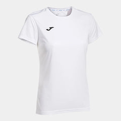White Joma women's Combi T-Shirt, a comfortable casual top with short sleeves and a classic fit, perfect for everyday wear.