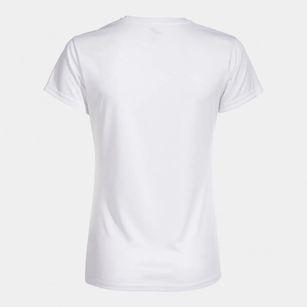 White Joma women's Combi T-shirt, a comfortable casual T-shirt with short sleeves and a classic fit.