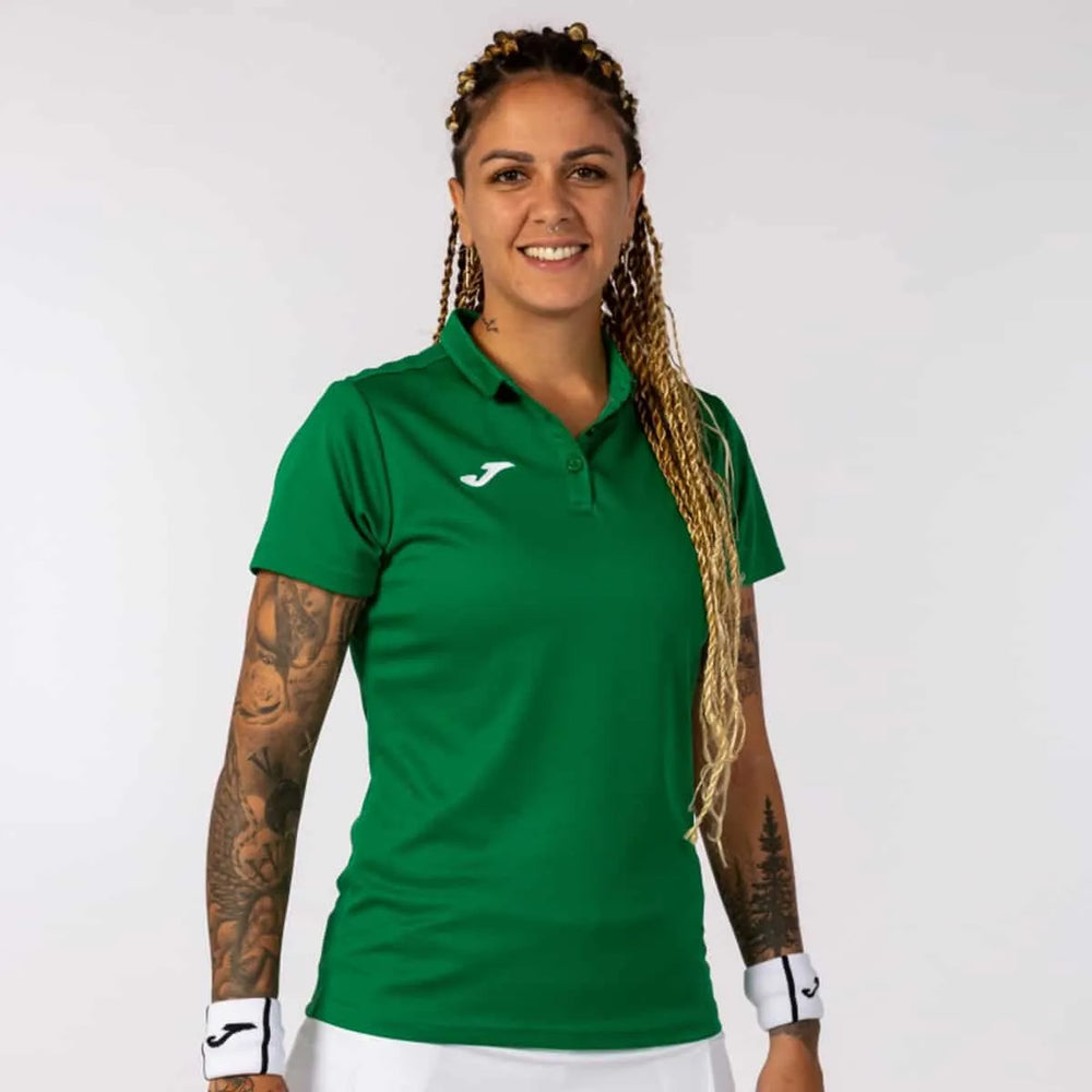 Joma Womens Hobby Polo Shirt - Green | Allens Of Kingsbury