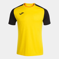 Joma Boys Academy IV T-shirt in yellow and black, casual youth T-shirt with Joma branding, suitable for sports or everyday wear