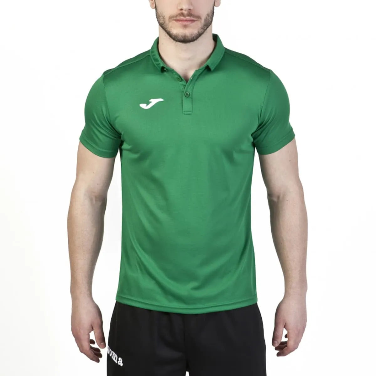 Green Joma Boys Hobby Polo Shirt, a casual T-shirt and polo for boys, shown on a white background.