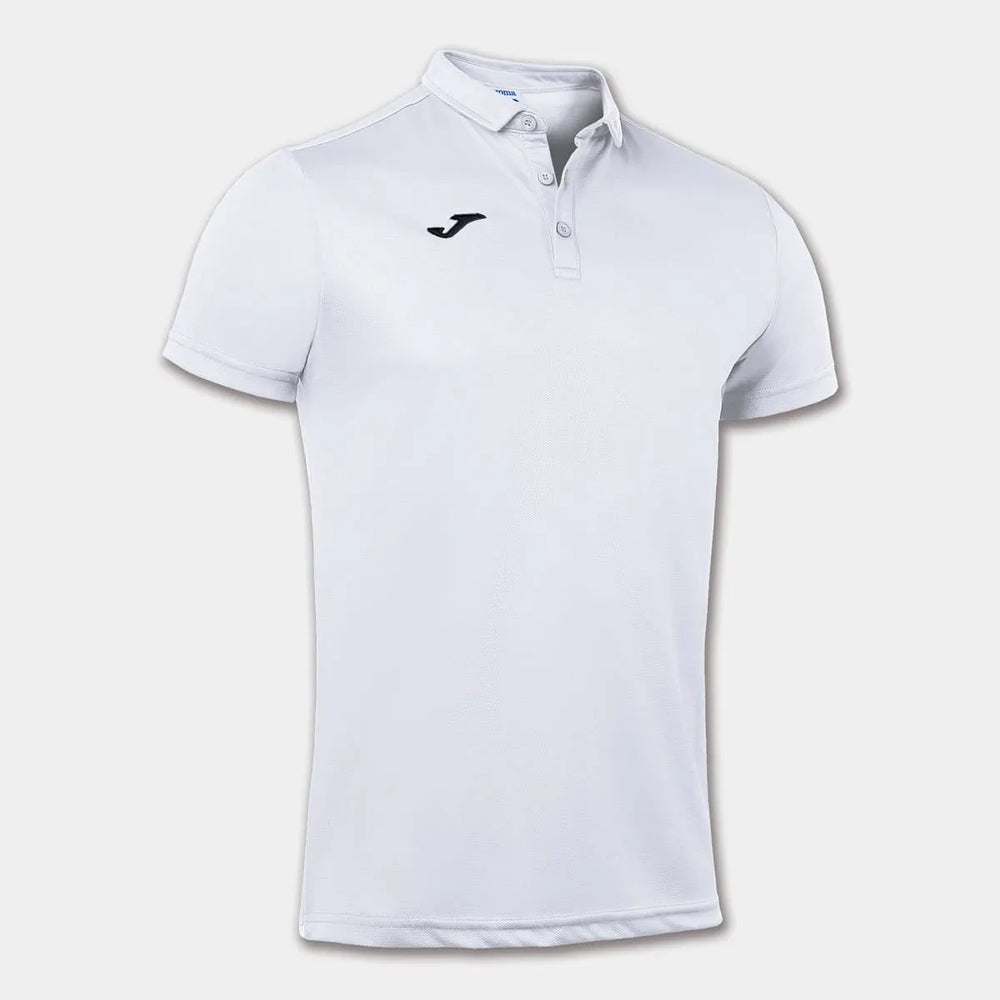 White Joma boys' Hobby Polo shirt, casual T-shirt and polo style, shown on a child in a natural setting.
