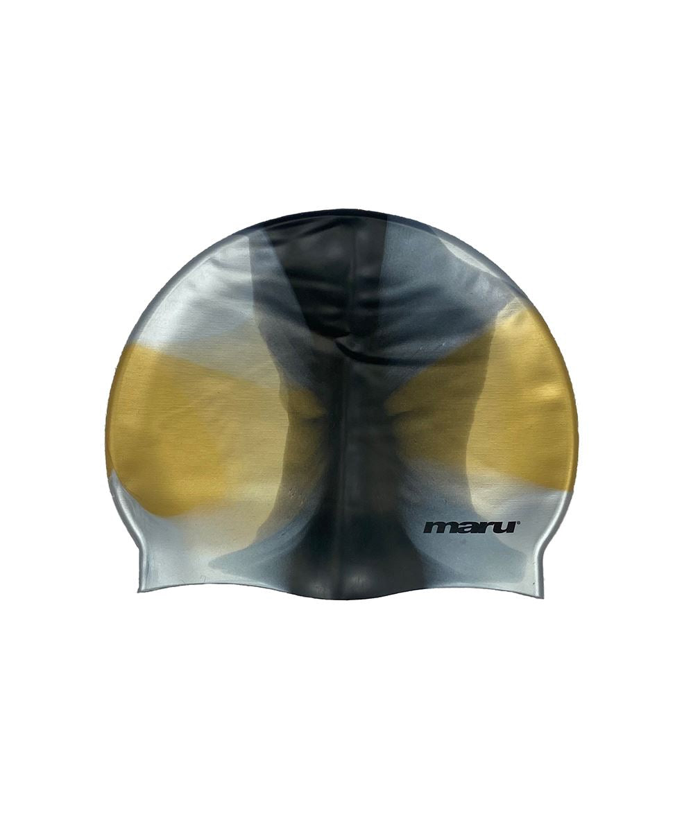 Maru Multi Silicone Swim Cap - Black | Allens Of Kingsbury