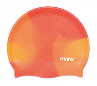 Maru Multi Silicone Swim Hat - Orange | Allens Of Kingsbury