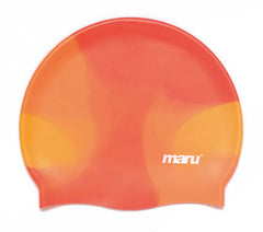 Maru Multi Silicone Swim Hat - Orange | Allens Of Kingsbury