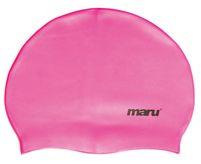 Maru Solid Silicone Swim Hat - Pink | Allens Of Kingsbury