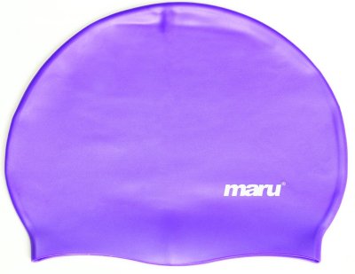 Maru Solid Silicone Swim Hat - Purple | Allens Of Kingsbury