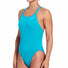 Nike  Womens Poly Solid Spider Back One Piece Swimsuit - Energy
