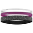 Nike Mixed Width Headbands 3 Pack Reflective Graphic - White/Hot Fuchsia/Silver