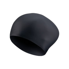 Nike Adult Long Hair Silicone Swimming Cap - Black | Allens Of Kingsbury