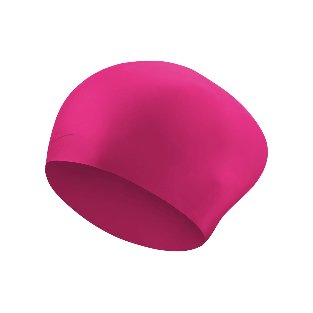 Nike Adult Long Hair Silicone Swimming Cap - Pink | Allens Of Kingsbury