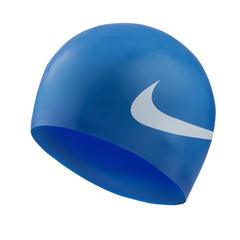 Nike Printed Silicone Swimming Cap - Blue | Allens Of Kingsbury