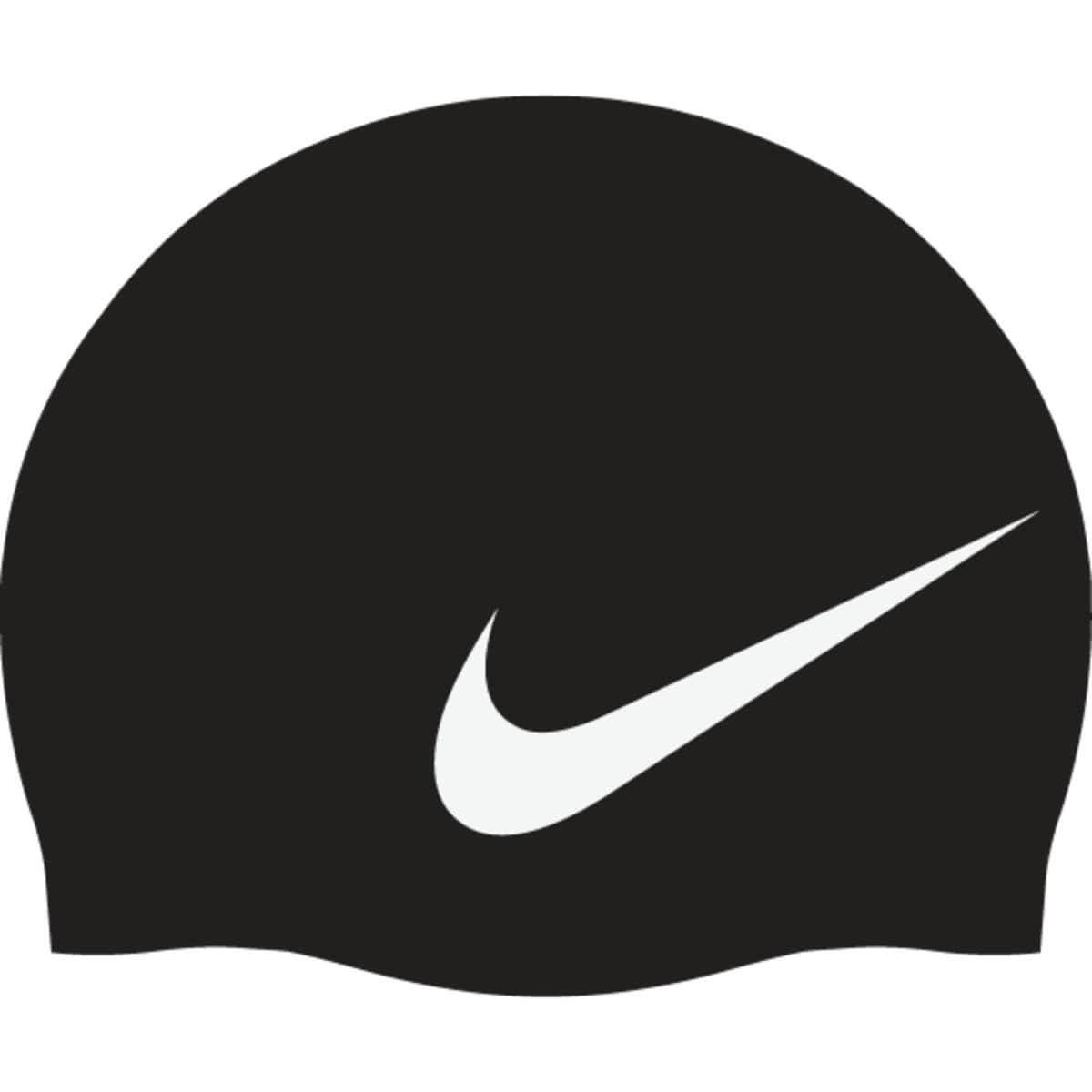 Nike Swim Training Nike Big Swoosh Cap - Black/White | Allens Of Kingsbury