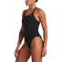 Nike Womens Poly Solid Spider Back One Piece Swimsuit - Black
