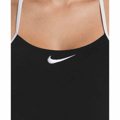 Nike Hydrastrong Logo Graphic Adjustable T-Back One Piece Swimsuit - Black | Allens Of Kingsbury