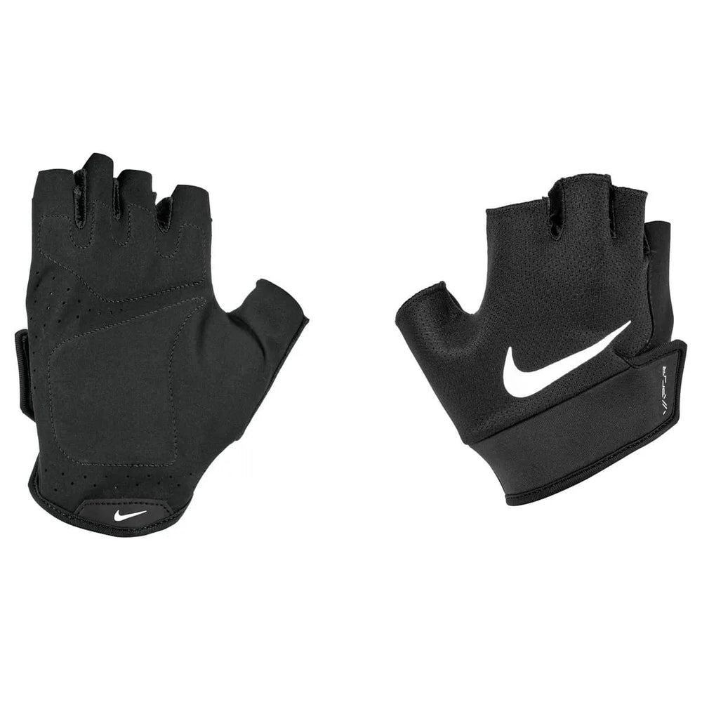 Nike men's Vapor gloves in black and white, lightweight tech gloves with breathable fabric and adjustable wrist straps.